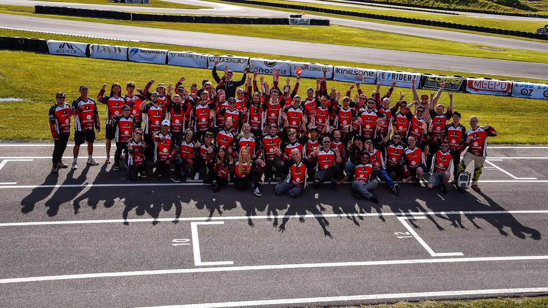 The ESRA and AUS PEV community gathered on the start grid in Coffs Harbour